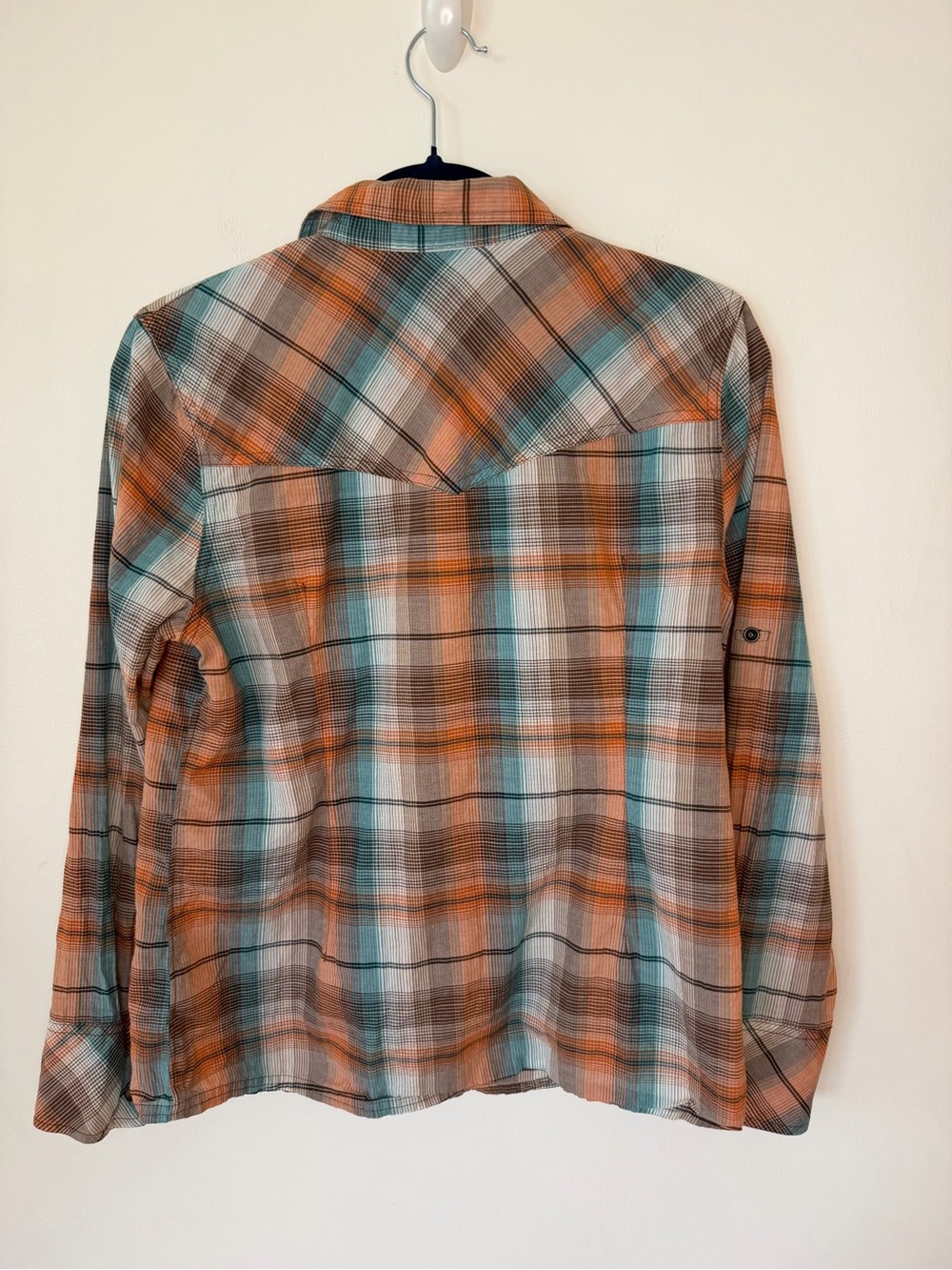 Natural Reflections Woman’s plaid snap front western shirt large cotton rodeo - Picture 5 of 8